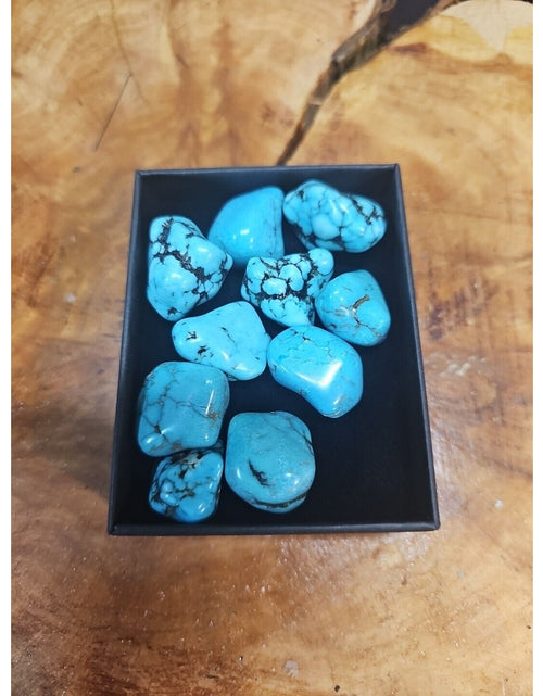 Load image into Gallery viewer, Turquoise Raw Polished Stone 76g-85g 10 Pcs
