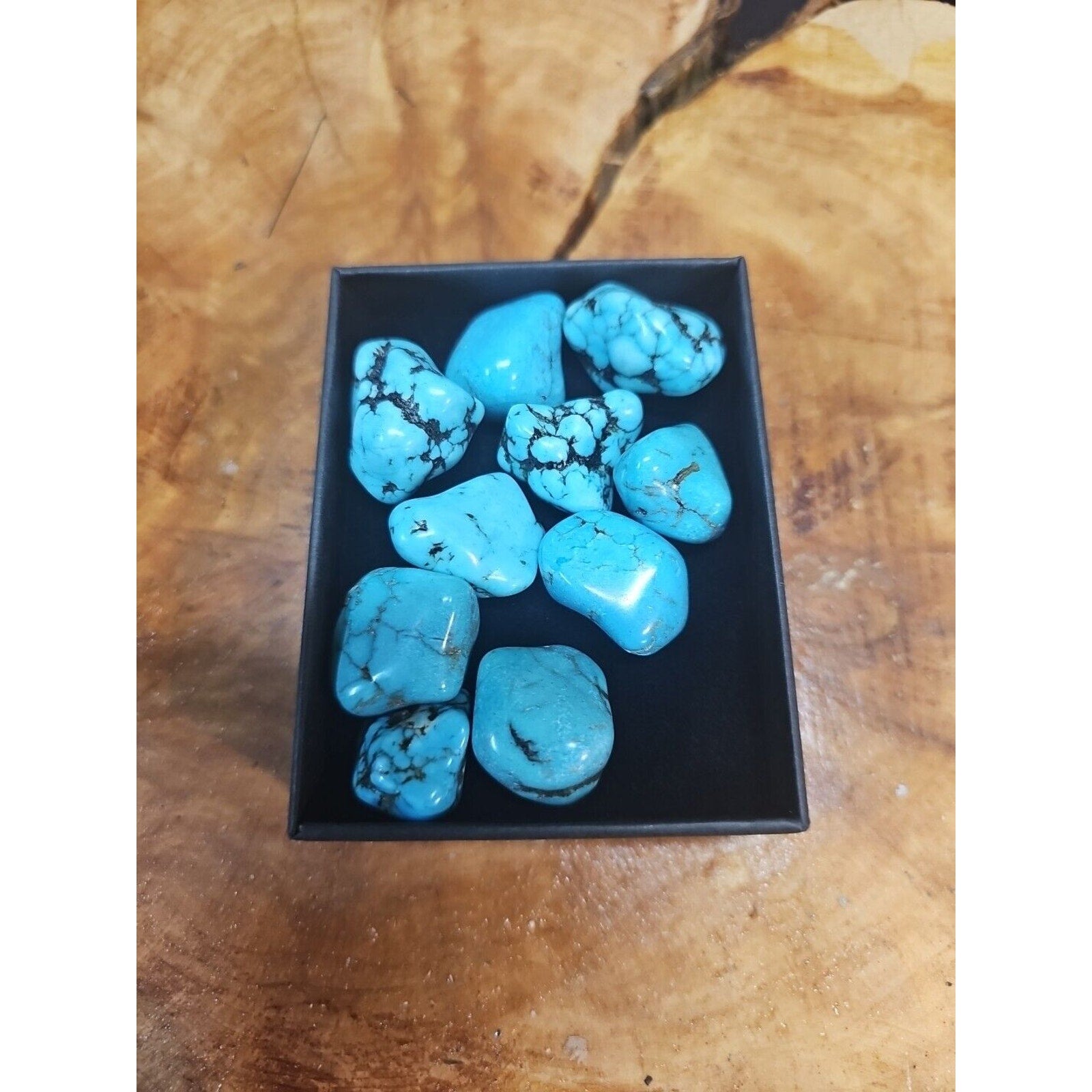 Turquoise Raw Polished Stone 76g-85g 10 Pcs