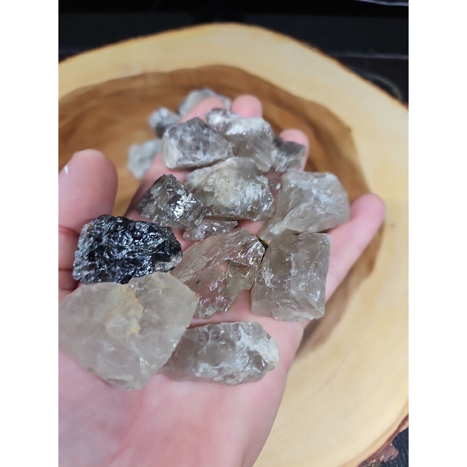 Smoky Quartz Crystal .75lbs 18pcs