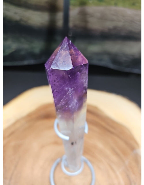 Load image into Gallery viewer, 148G Natural Dream Amethyst Quartz Crystal Wand Point Realistic Healing
