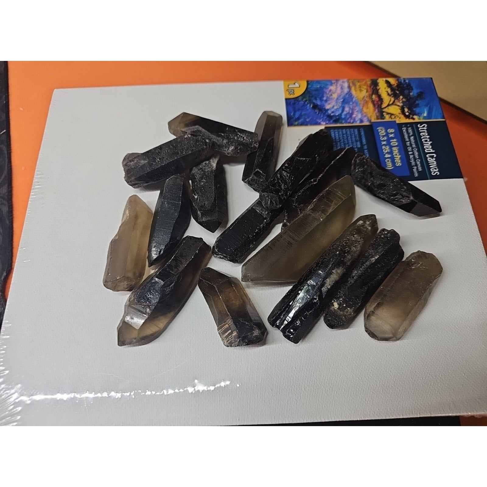 1lb Natural Raw smokey Clear Quartz Crystal Points Original Brazil