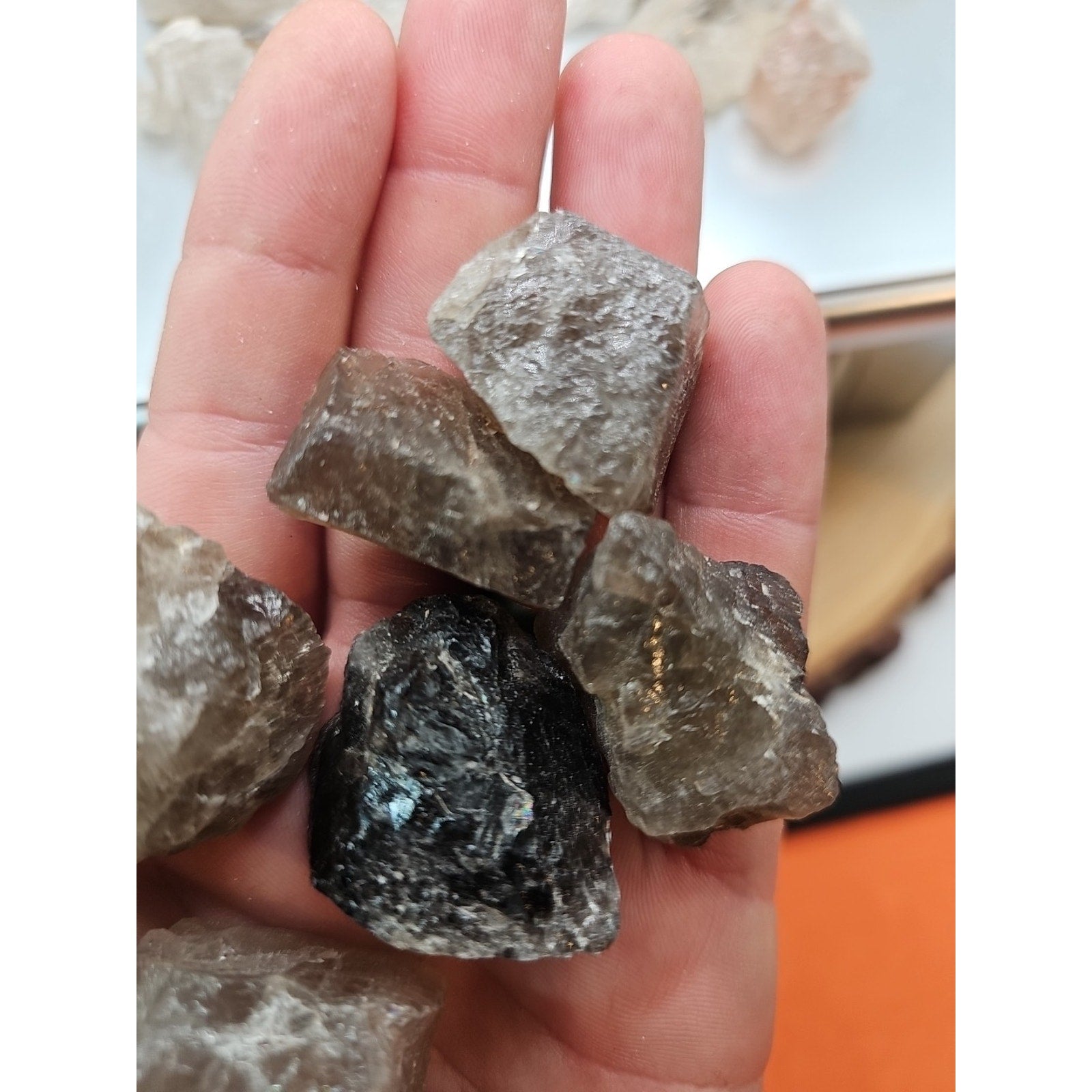 Smoky Quartz Mix 19pcs