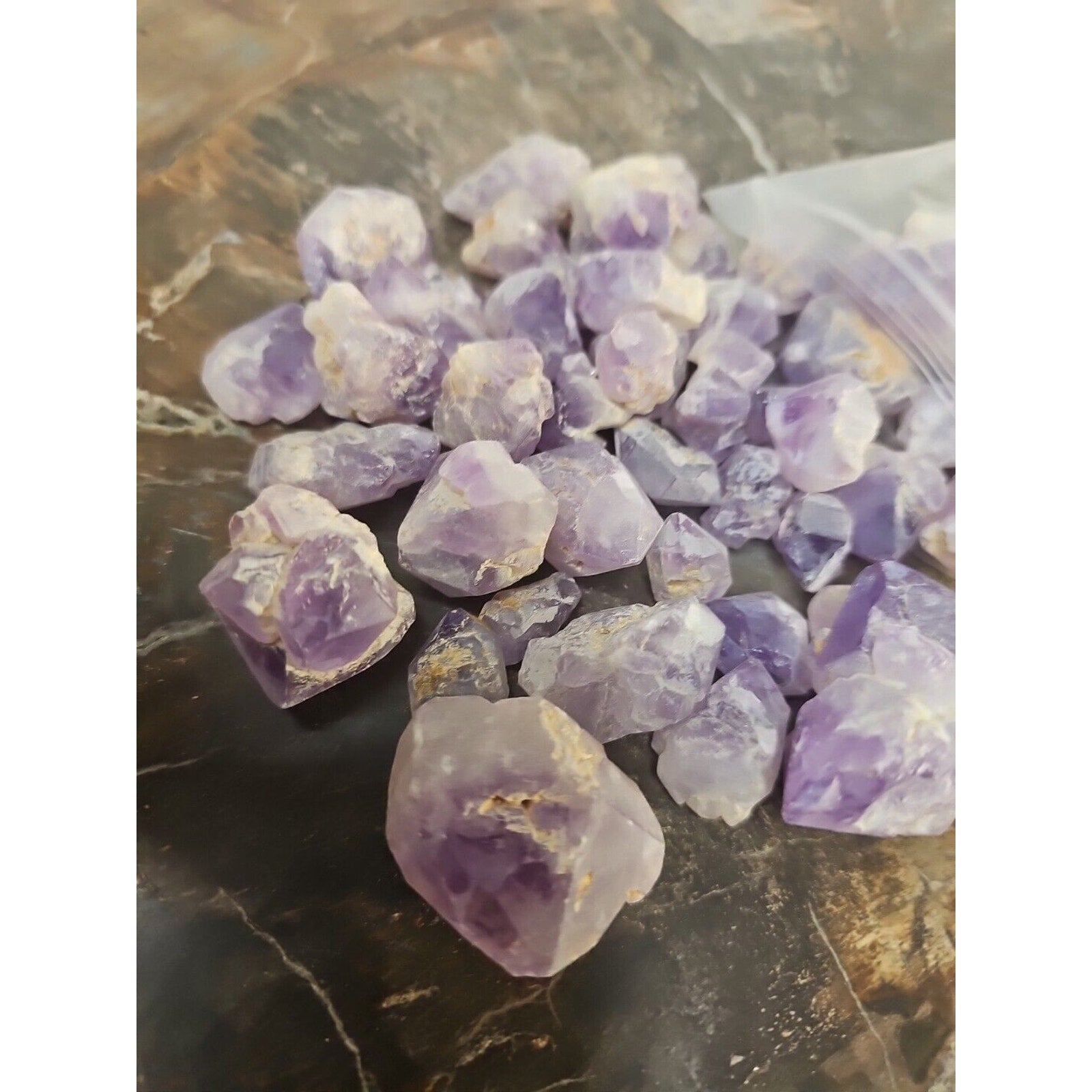 1LB Raw Natural Purple Amethyst Quartz Crystal Points Rough Stone Jewelry Stone