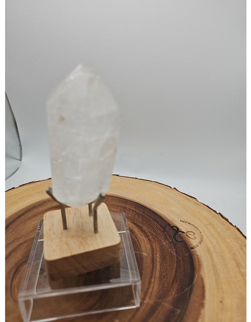 Load image into Gallery viewer, Quartz Crystal Point .49lb With Stand
