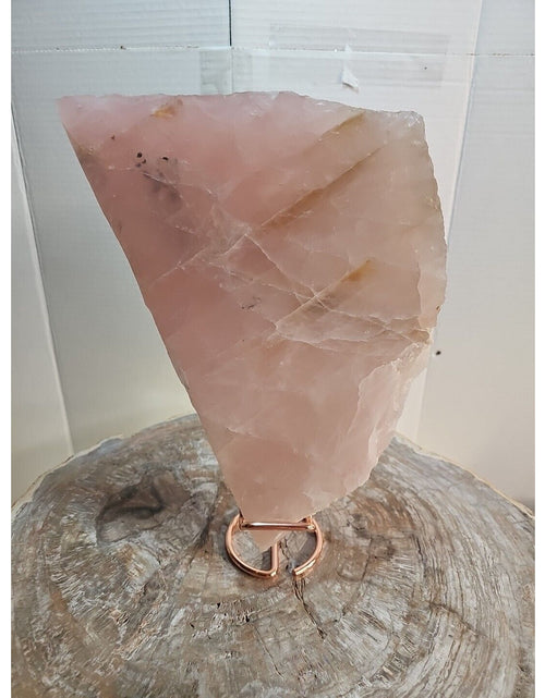 Load image into Gallery viewer, 5.72LB Natural Rose Quartz Crystal Pink Crystal Stone slices Healing
