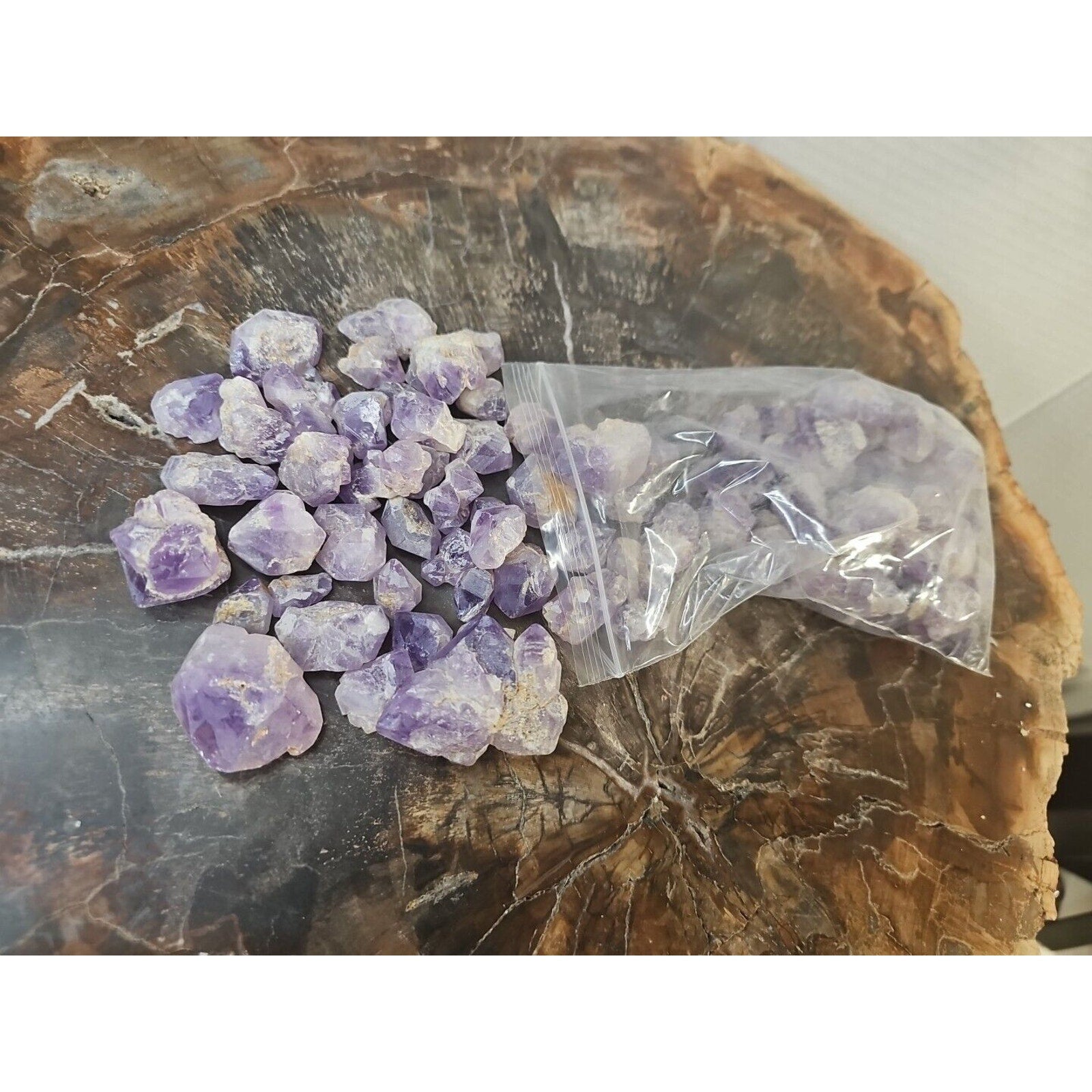 1LB Raw Natural Purple Amethyst Quartz Crystal Points Rough Stone Jewelry Stone