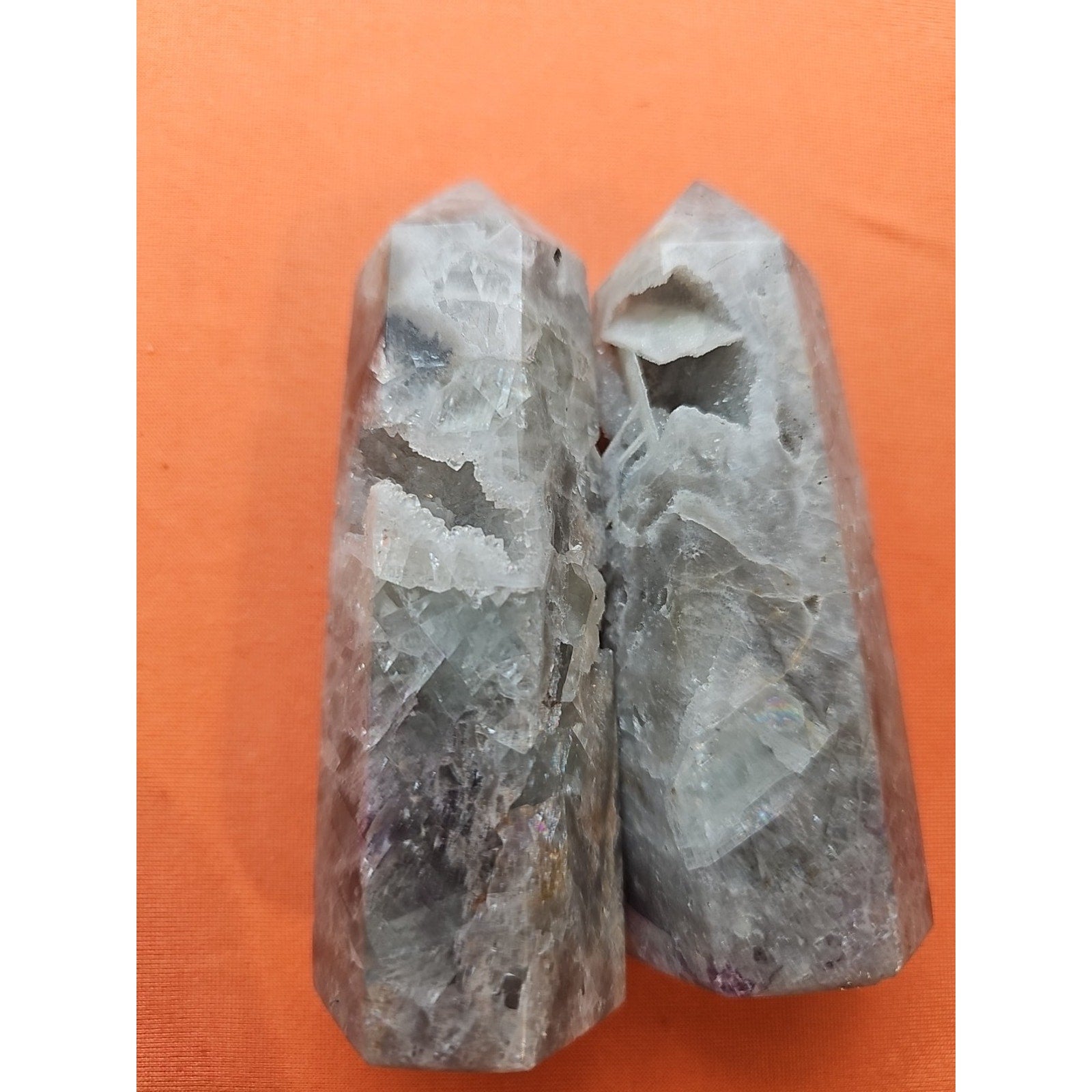 Fluorite Crystal Towers 1 Pair .56lb