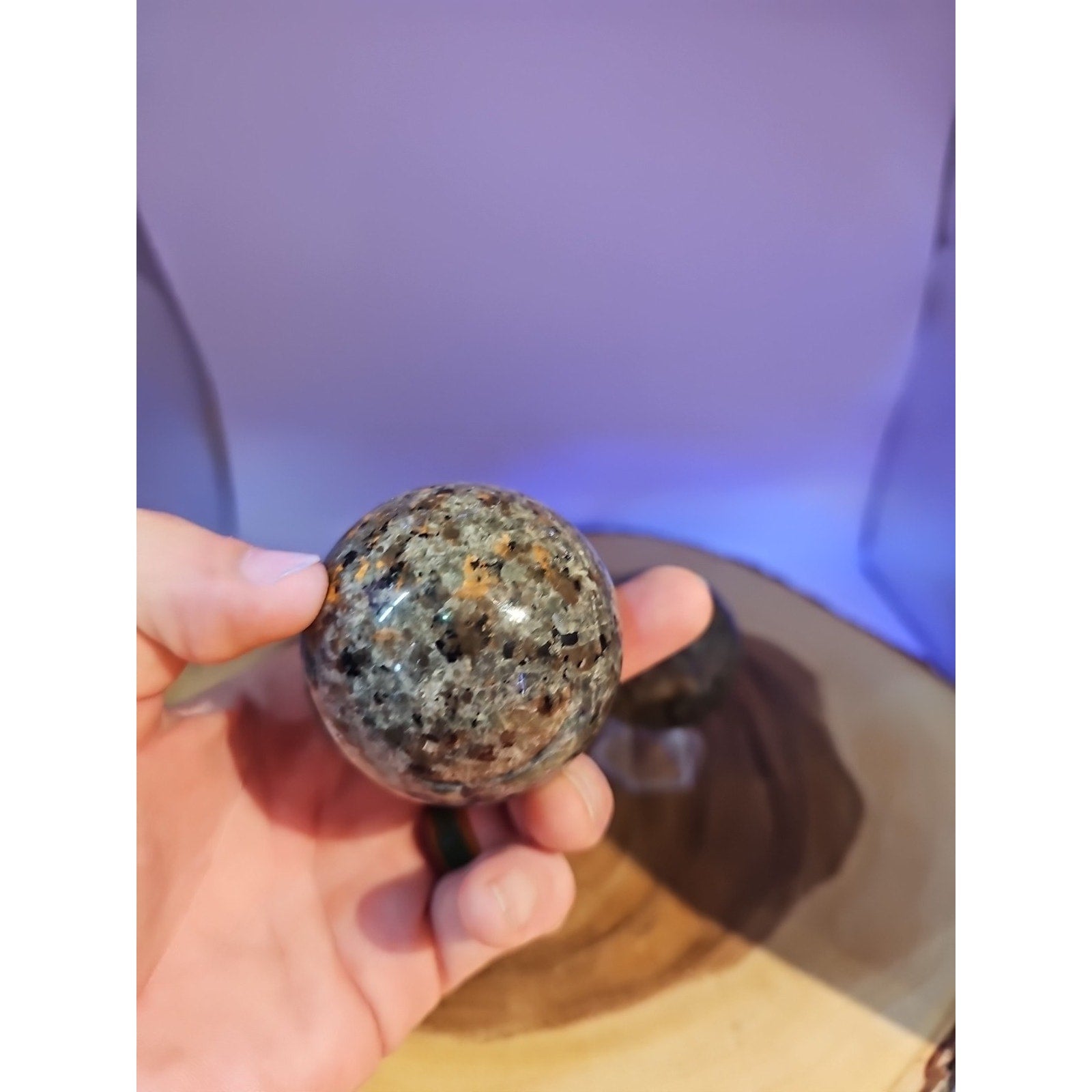 Yooperlite Stone Sphere 55mm 1 Each