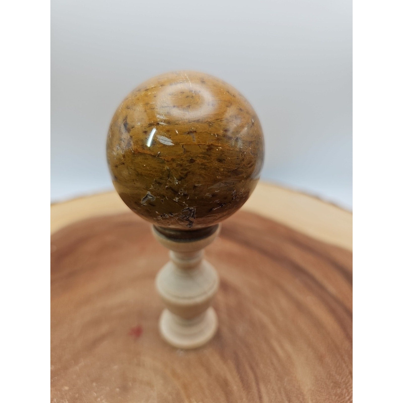 Ocean Jasper Sphere W/Stand 187g
