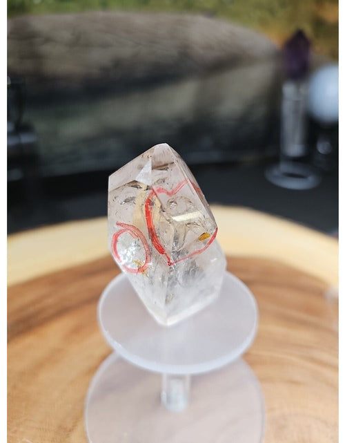 Load image into Gallery viewer, Quartz Crystal cluster Natural W/trapped Water 2 Spots 53gr
