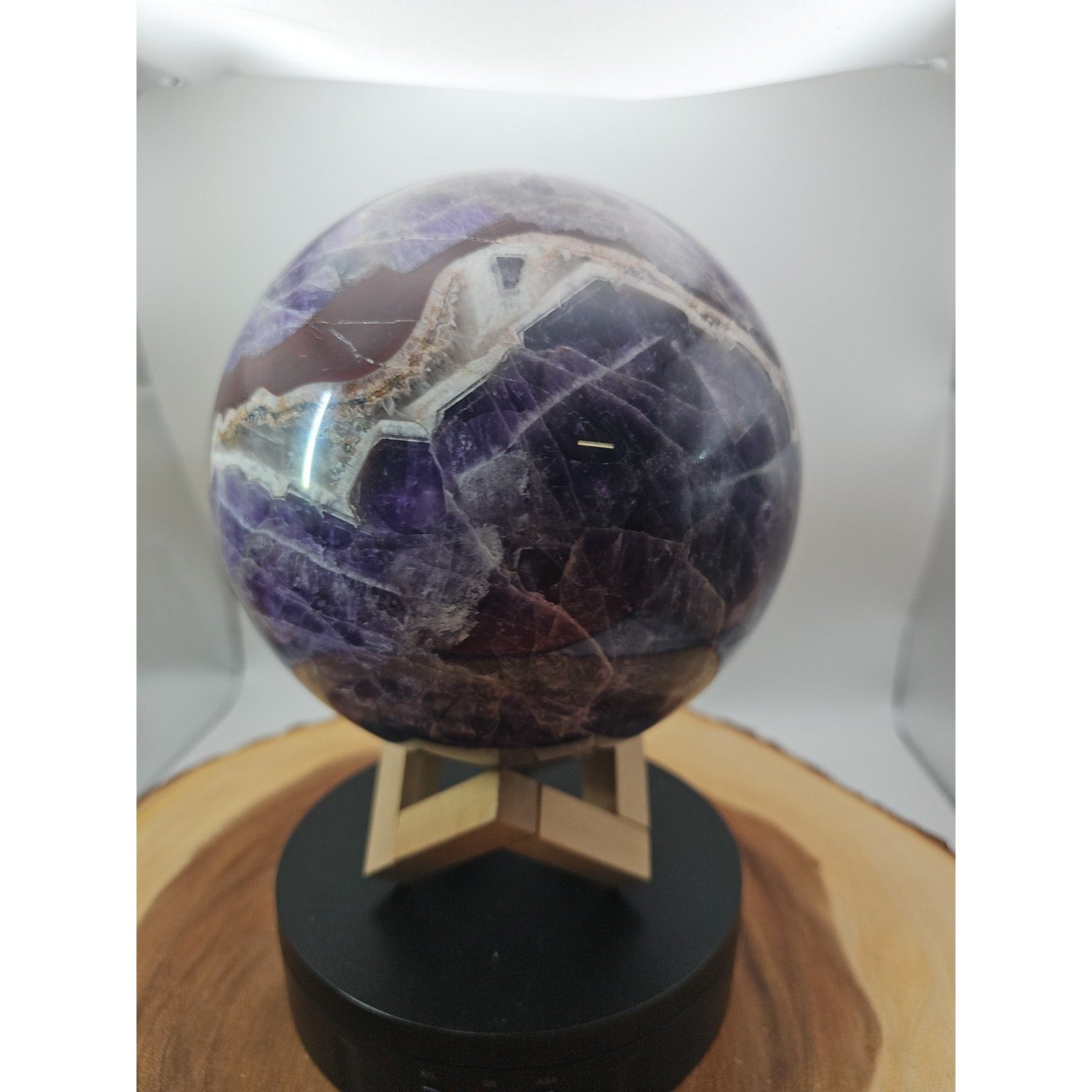 11.78lbs Natural Dream Amethyst Quartz Crystal Sphere Ball