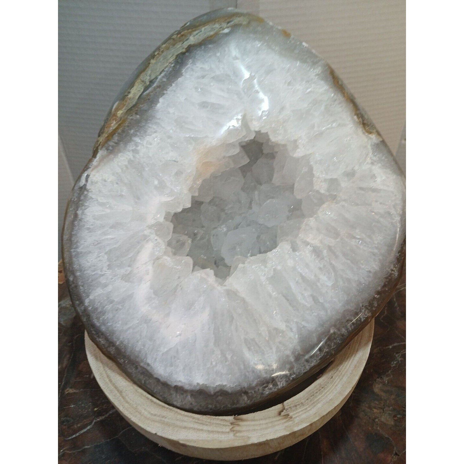 19.3LB Natural Agate geode Quartz Crystal Mineral specimen healing