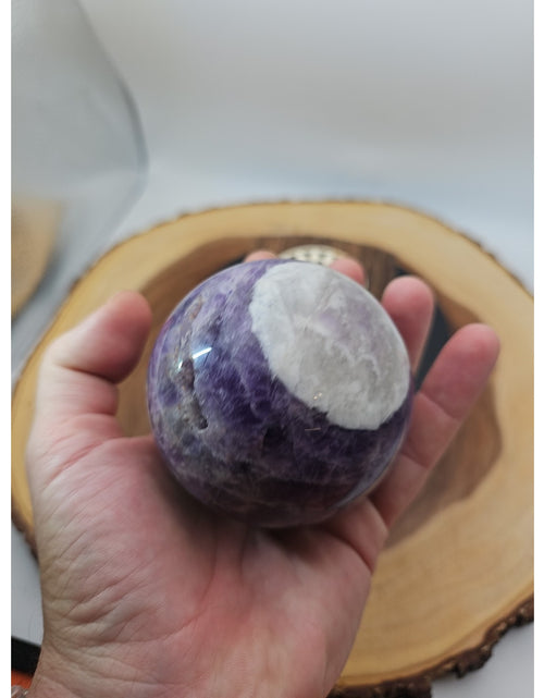 Load image into Gallery viewer, 1.27LB Natural Dream Amethyst Quartz Crystal Sphere Ball Healing
