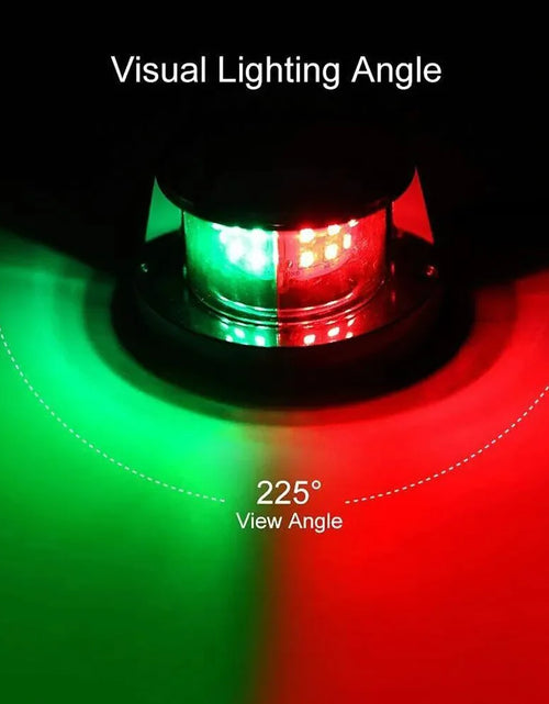 Load image into Gallery viewer, Waterproof Boat Navigation Light LED Bow Marine Front Pontoon Lamp Red Green 12V
