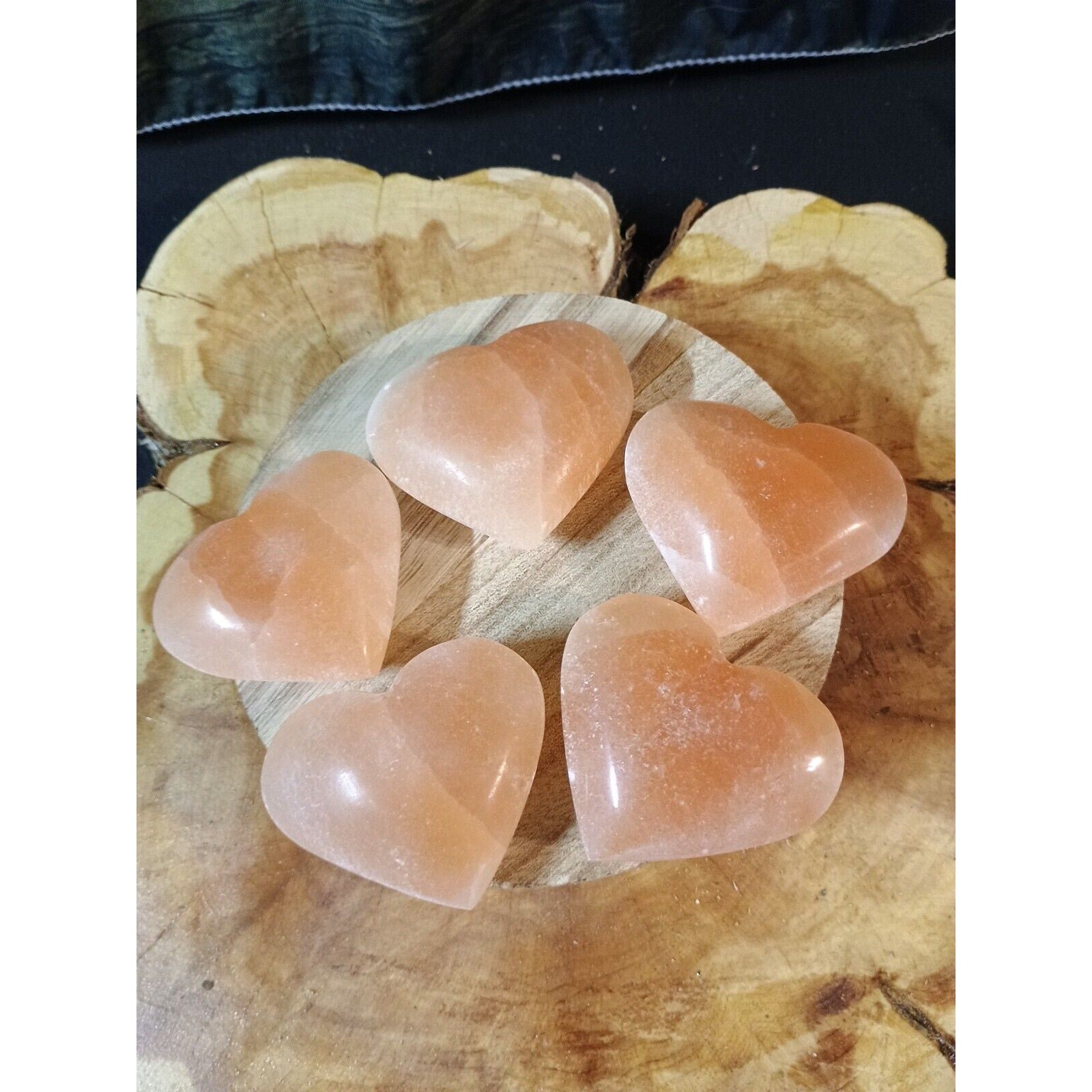 Heart ShapePeach Palmstone 1 Each