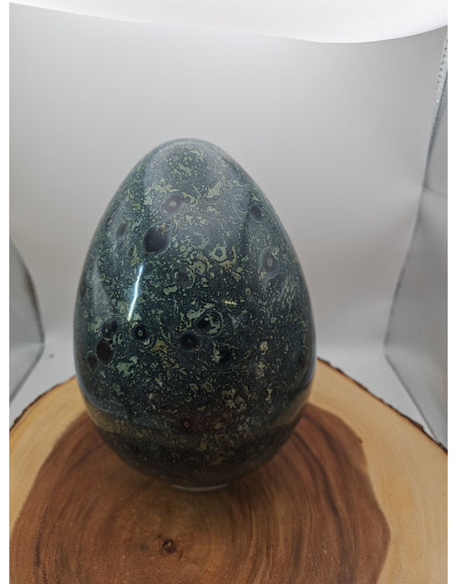 Load image into Gallery viewer, 15.2LB Natural Kambaba Jasper Quartz Crystal With Jade Ring Stand
