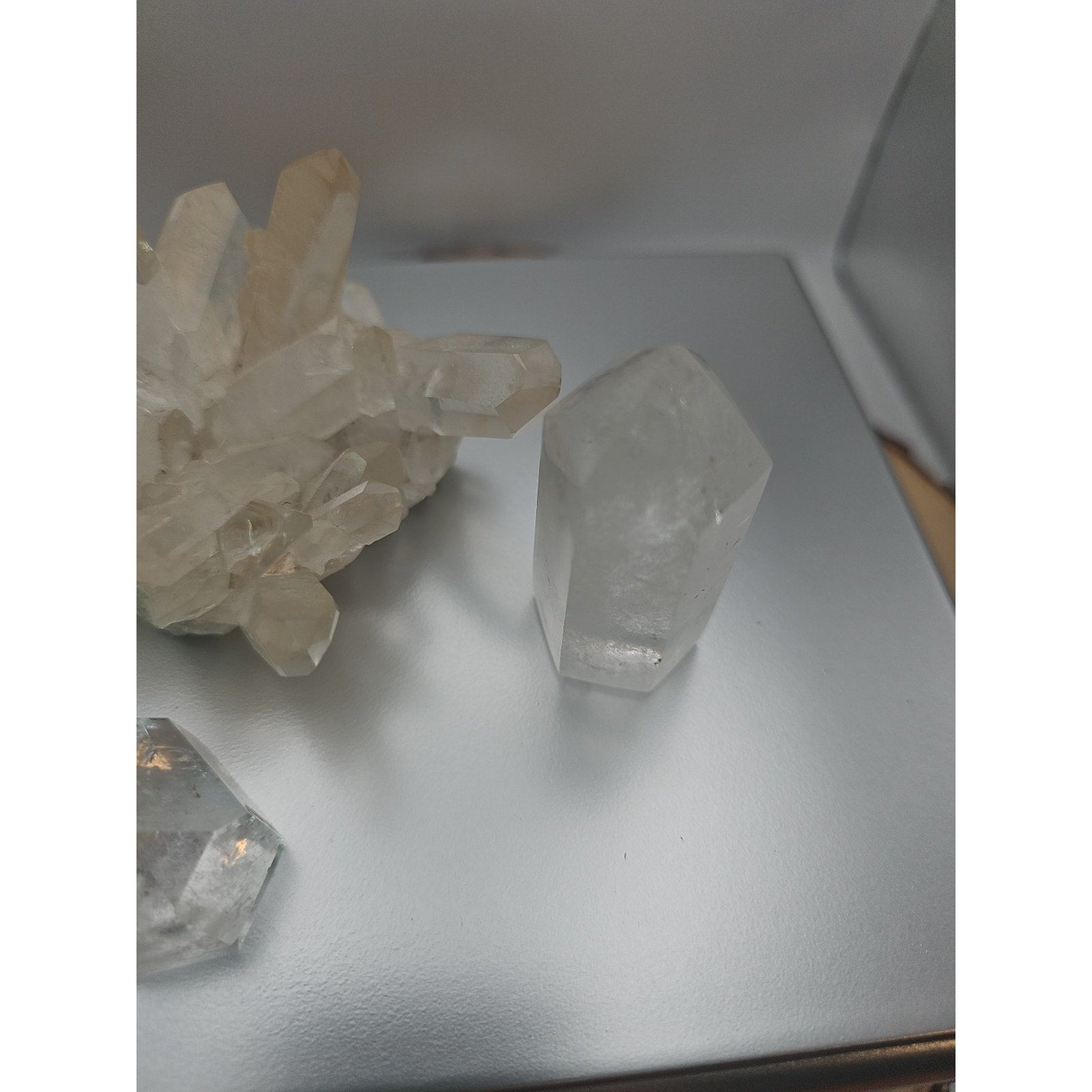 Quartz Crystal Cluster .97lb 4pcs