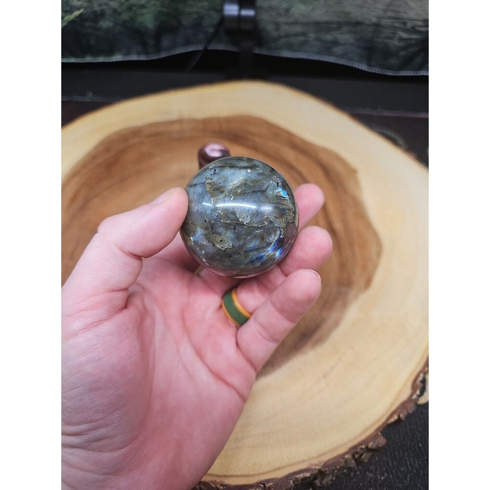 Labradorite Sphere 50mm W/Stand