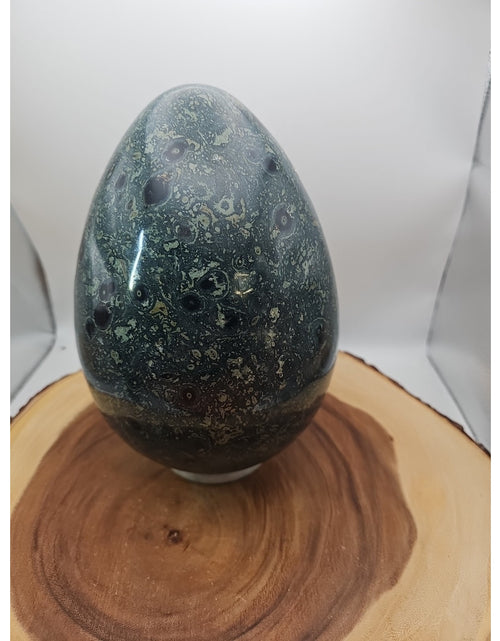 Load image into Gallery viewer, 15.2LB Natural Kambaba Jasper Quartz Crystal With Jade Ring Stand
