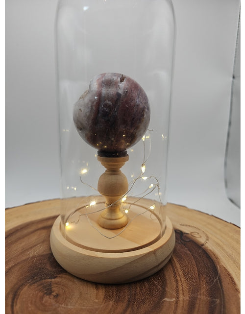 Load image into Gallery viewer, Druzy Ocean Jasper Sphere With Case 60mm
