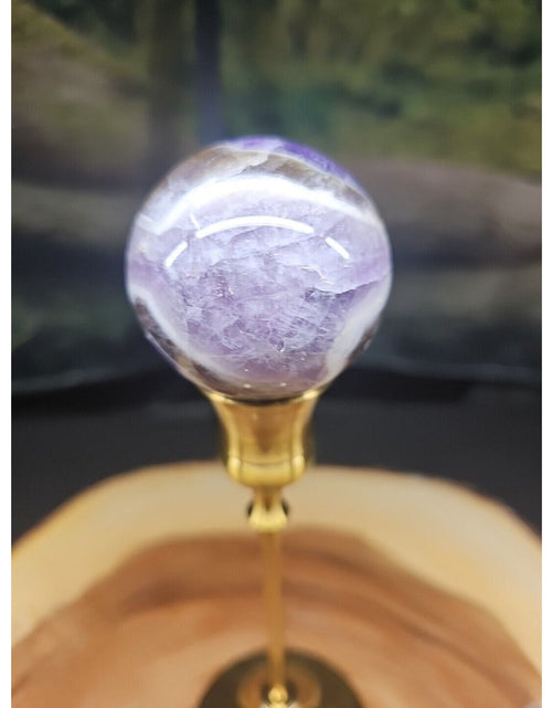 Load image into Gallery viewer, Amethyst Sphere 53mm W/Stand
