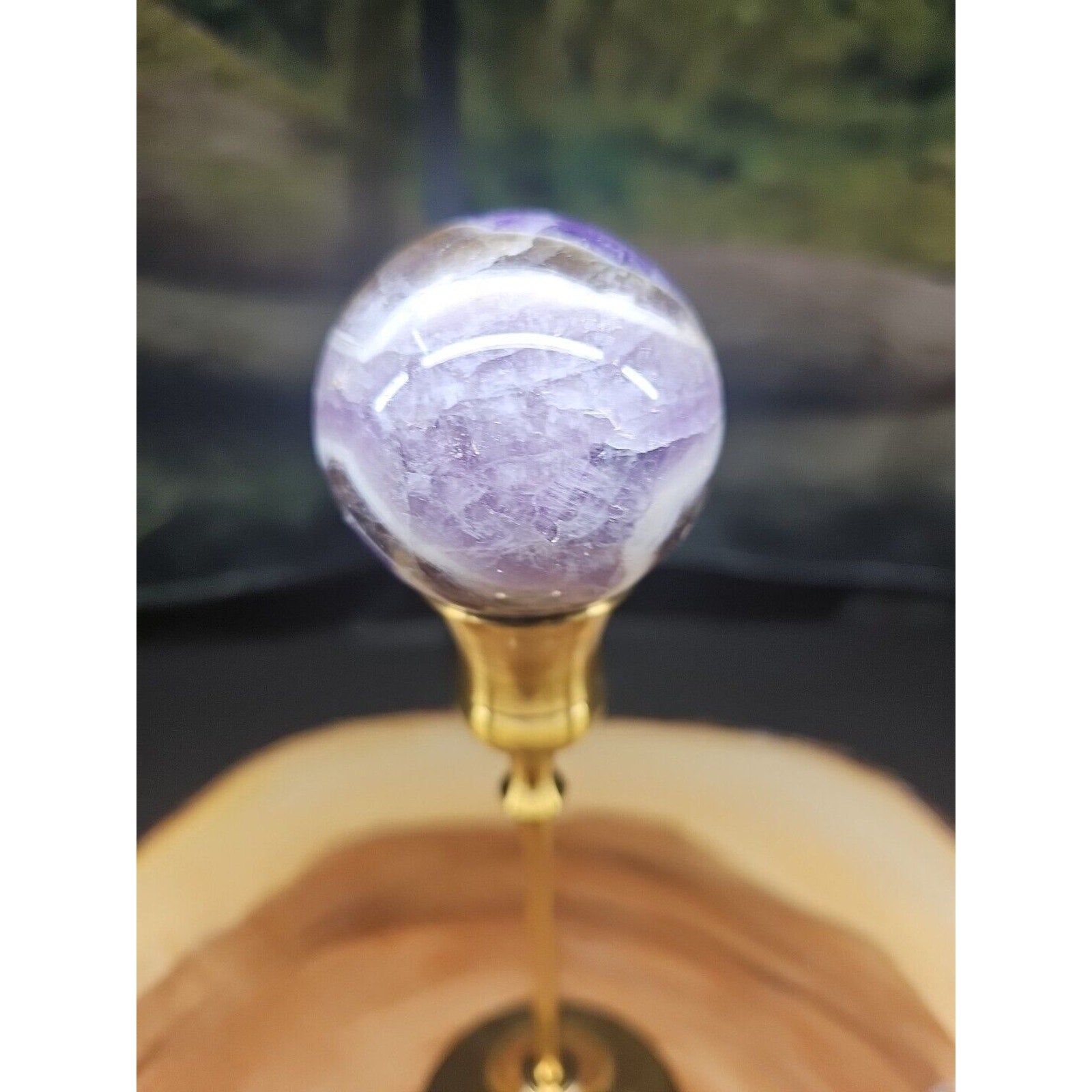 Amethyst Sphere 53mm W/Stand