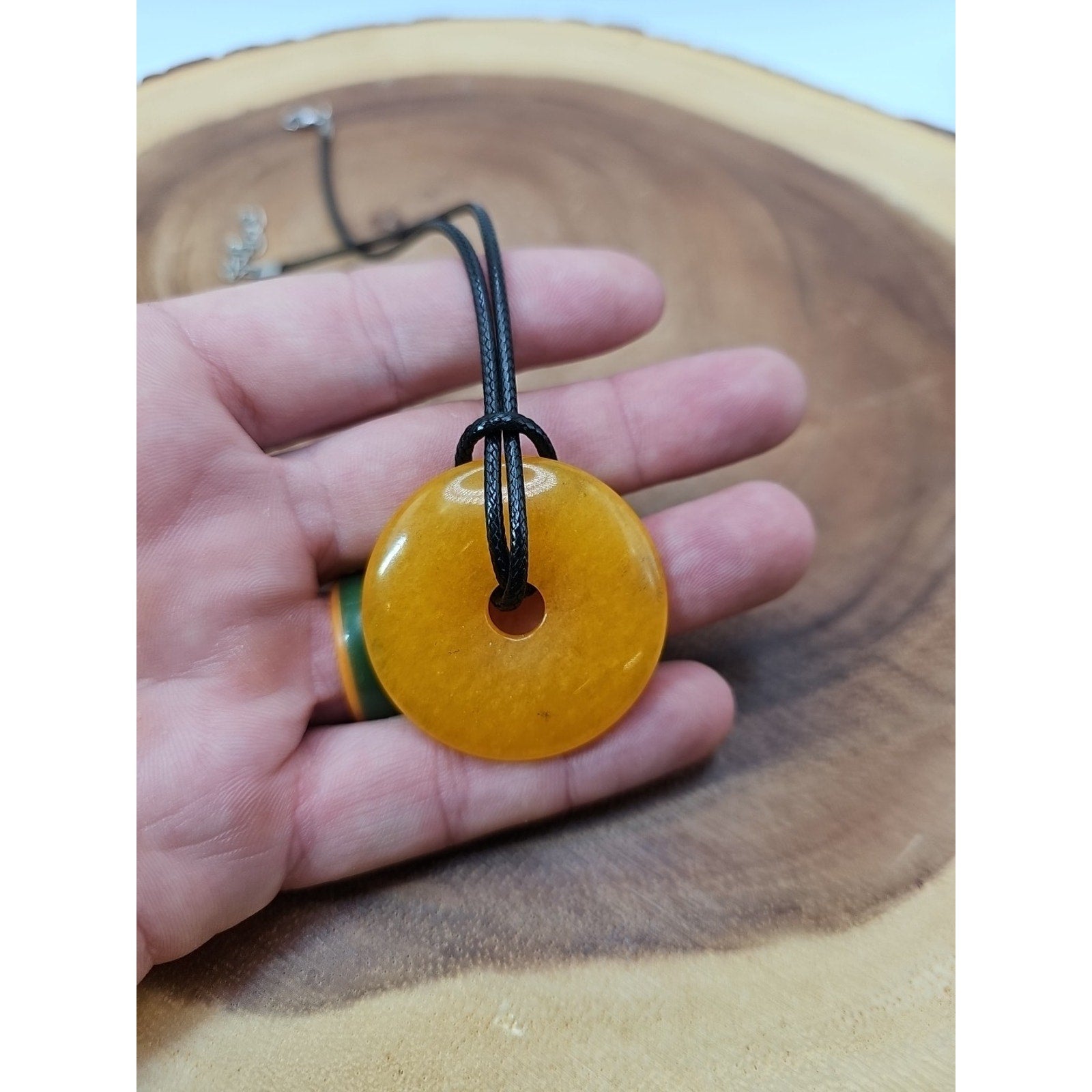 Lucky Pendant 16in Cord Necklace