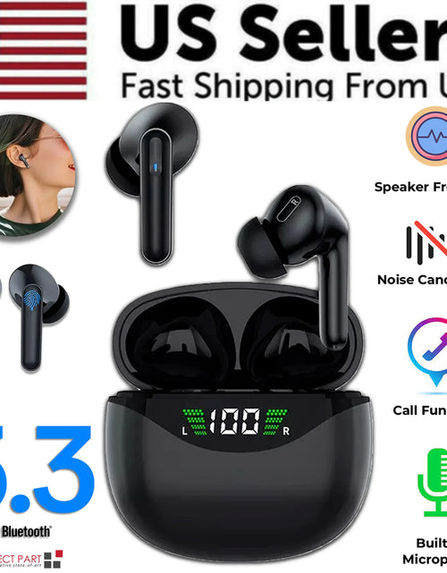 Load image into Gallery viewer, Bluetooth Earbuds Headset 5.3 Wireless Noise Cancelling TWS Trucker Waterproof
