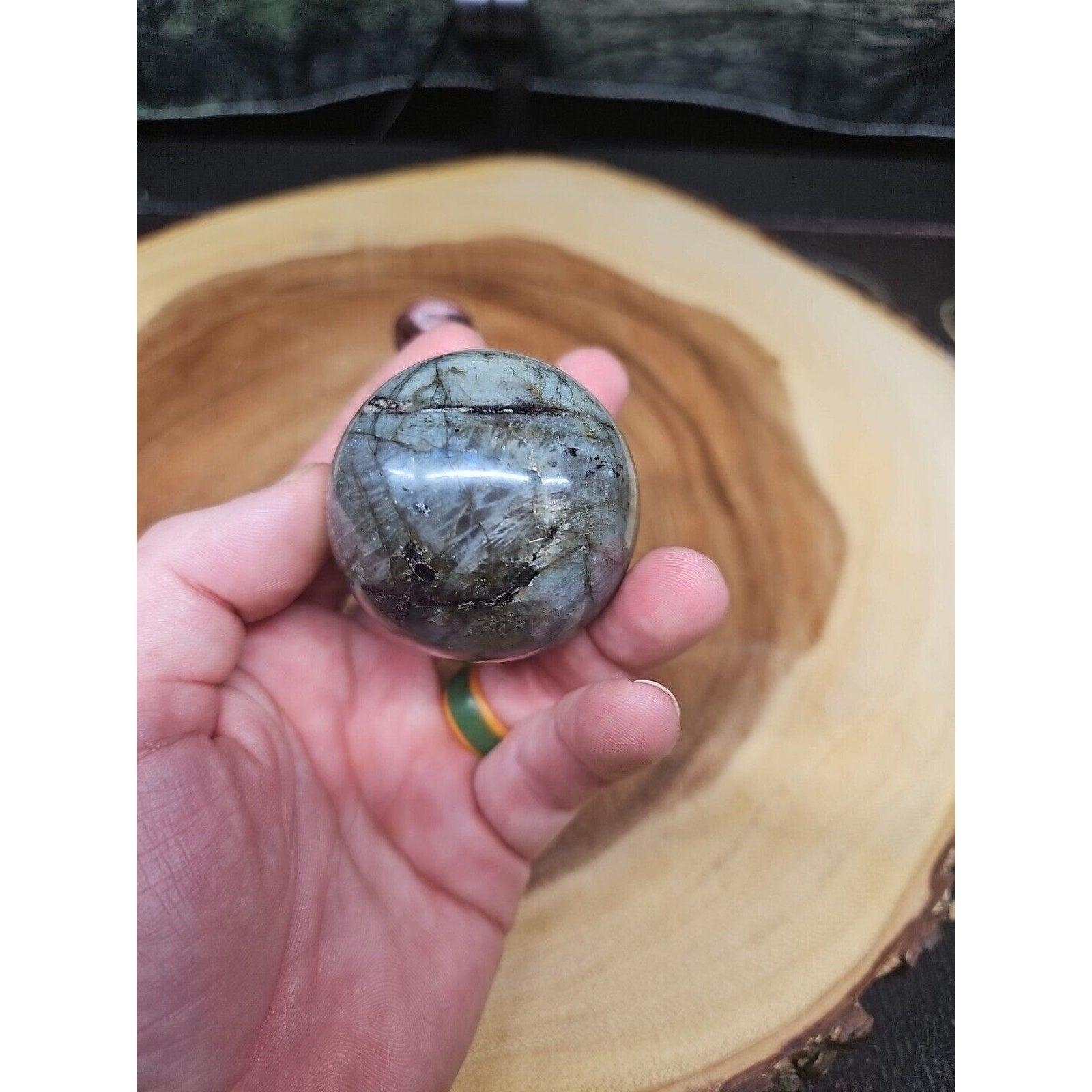 Labradorite Sphere 50mm W/Stand