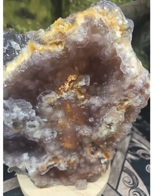 Load image into Gallery viewer, 11.9LB Natural fluorite quartz crystal Cluster specimen W/led Back Light Stand
