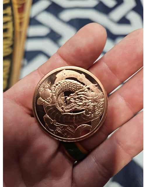 Load image into Gallery viewer, CHINESE DRAGON ~ WORLD OF THE DRAGONS ~ 1 OZ. PURE COPPER ROUND ~
