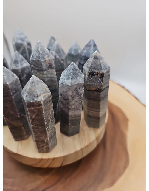 Load image into Gallery viewer, Silver Crazy Lace Towers Set Of 3pcs 3in Tall Avg
