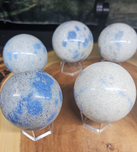 Lazurite Crystal Quartz sphere