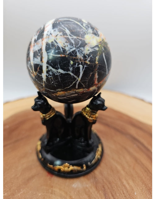 Load image into Gallery viewer, Ocean Jasper Sphere .79lbs W/Stand
