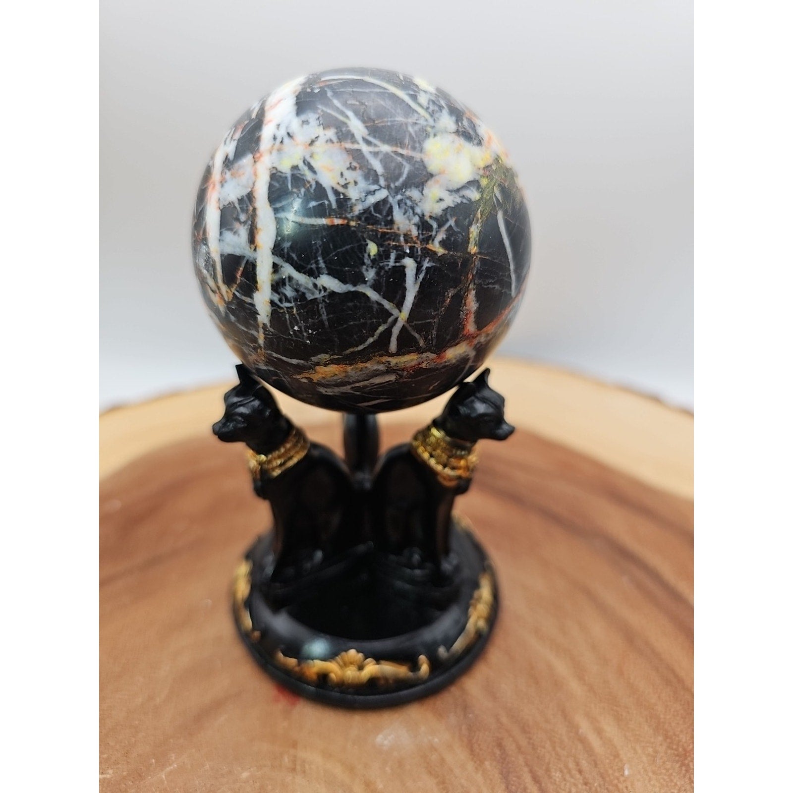 Ocean Jasper Sphere .79lbs W/Stand