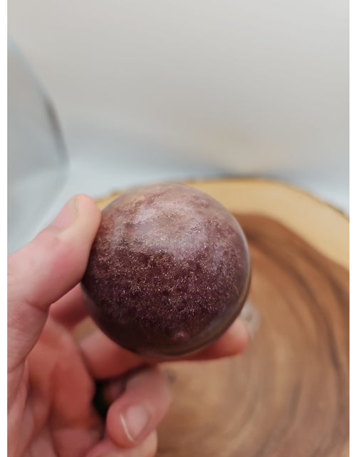 Load image into Gallery viewer, Strawberry Quartz Crystal Sphere 260g 55mm
