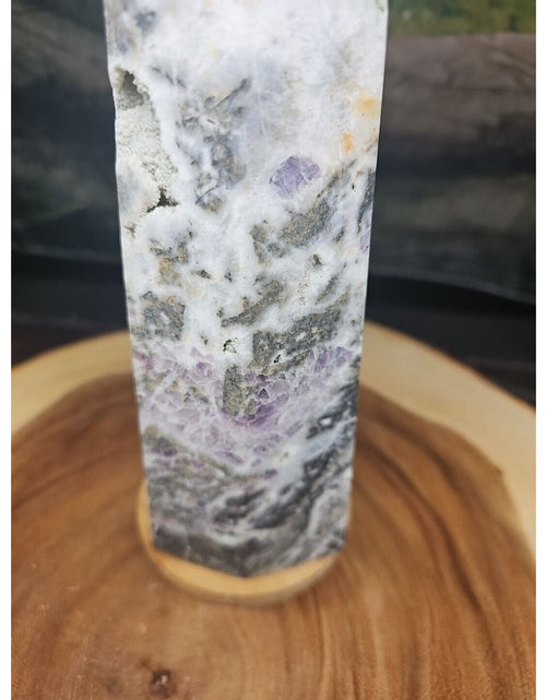 Load image into Gallery viewer, 3.41LB 1Pcs Natural Rainbow Fluorite Quartz Crystal Point Tower Polished Healing
