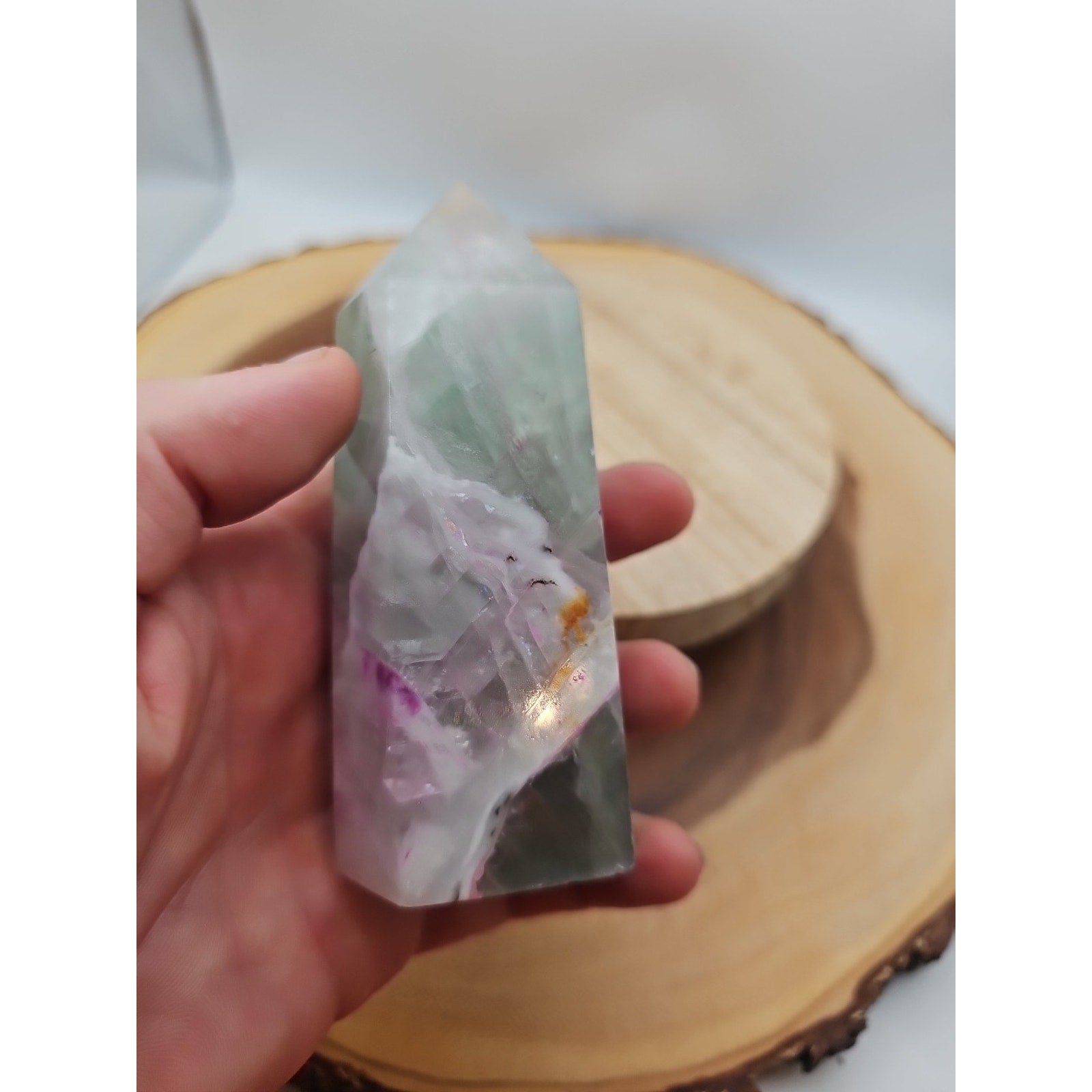 Fluorite Crystal Tower .92lbs