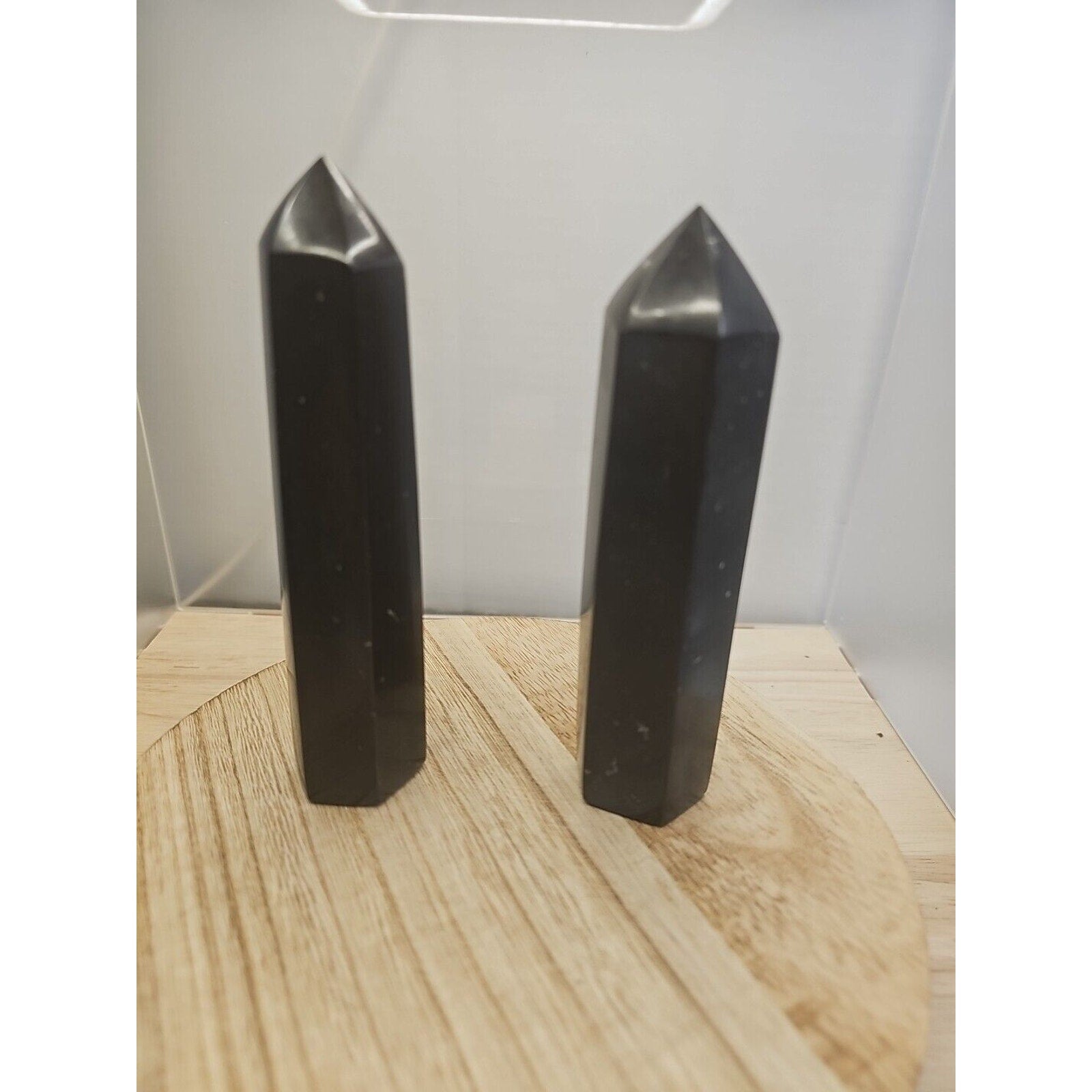 10oz-14oz 1each Natural Black Tourmaline Quartz Crystal Tower Polished Healing