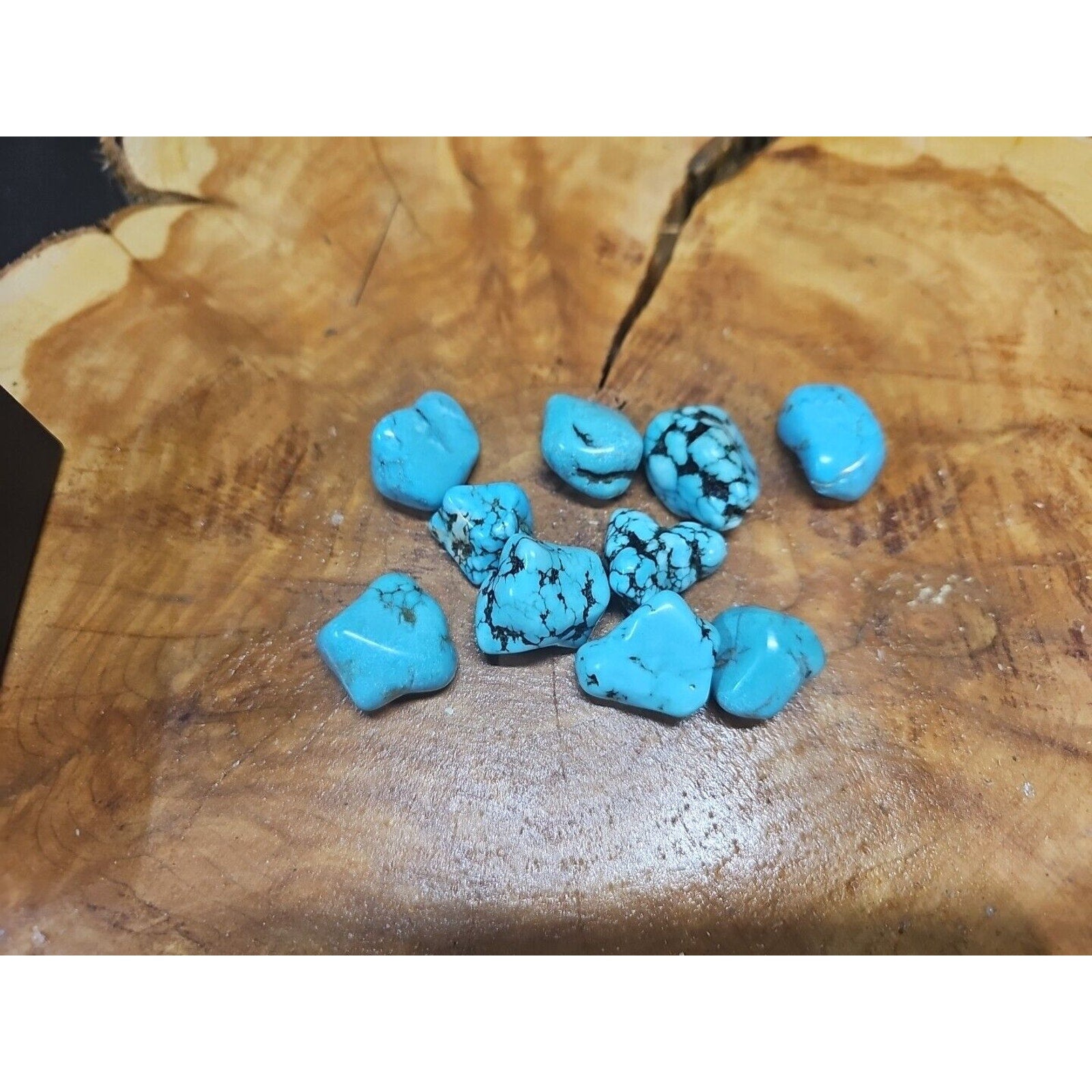 Turquoise Raw Polished Stone 76g-85g 10 Pcs