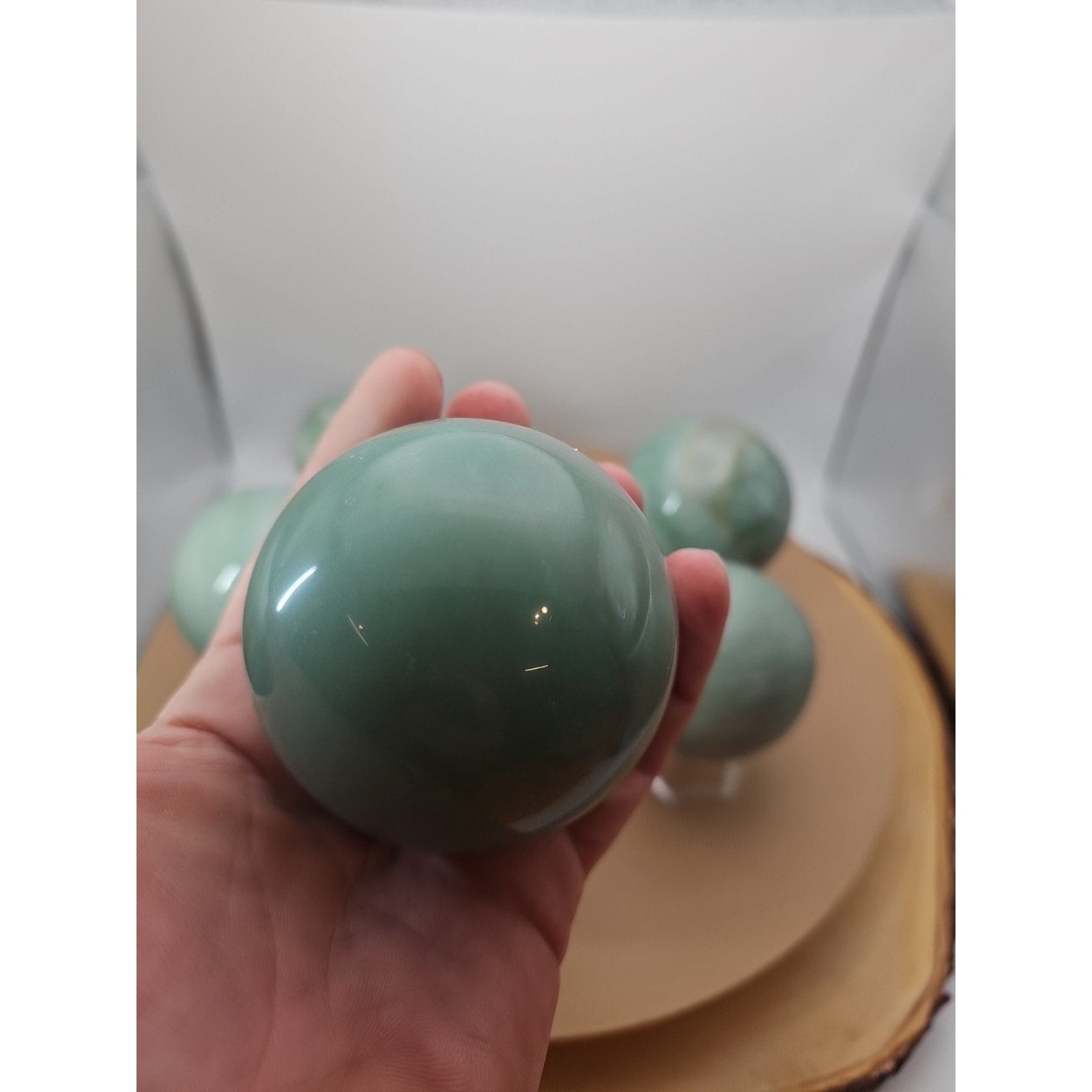 5.26LB 6Pcs A Set Of Natural Quartz Crystal Jasper Sphere Ball Polished Healing