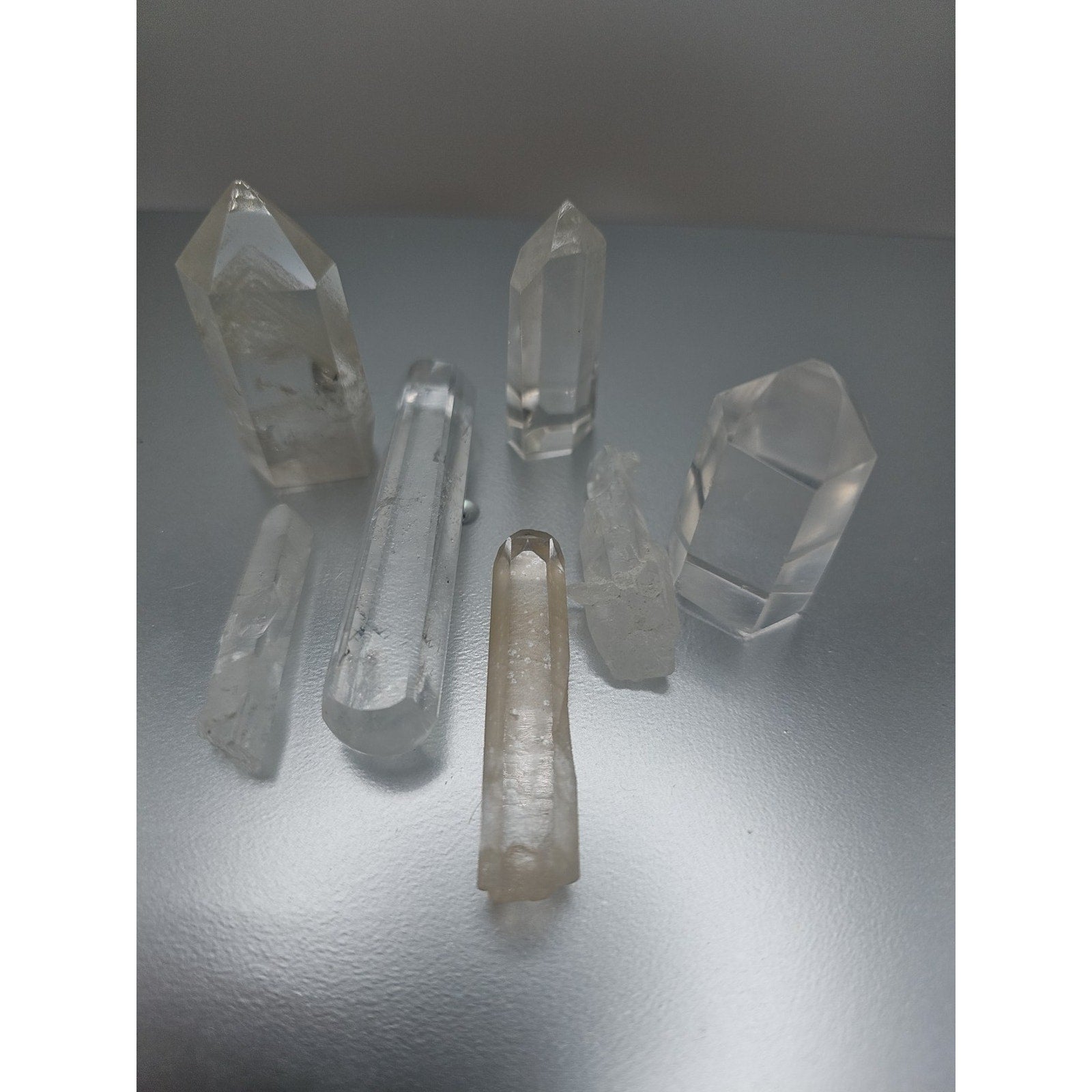 White Quartz Crystals 7pcs