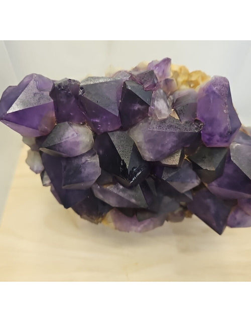 Load image into Gallery viewer, Large Crystal cluster natural amethyst geode quartz 8.2lb Point Crystal
