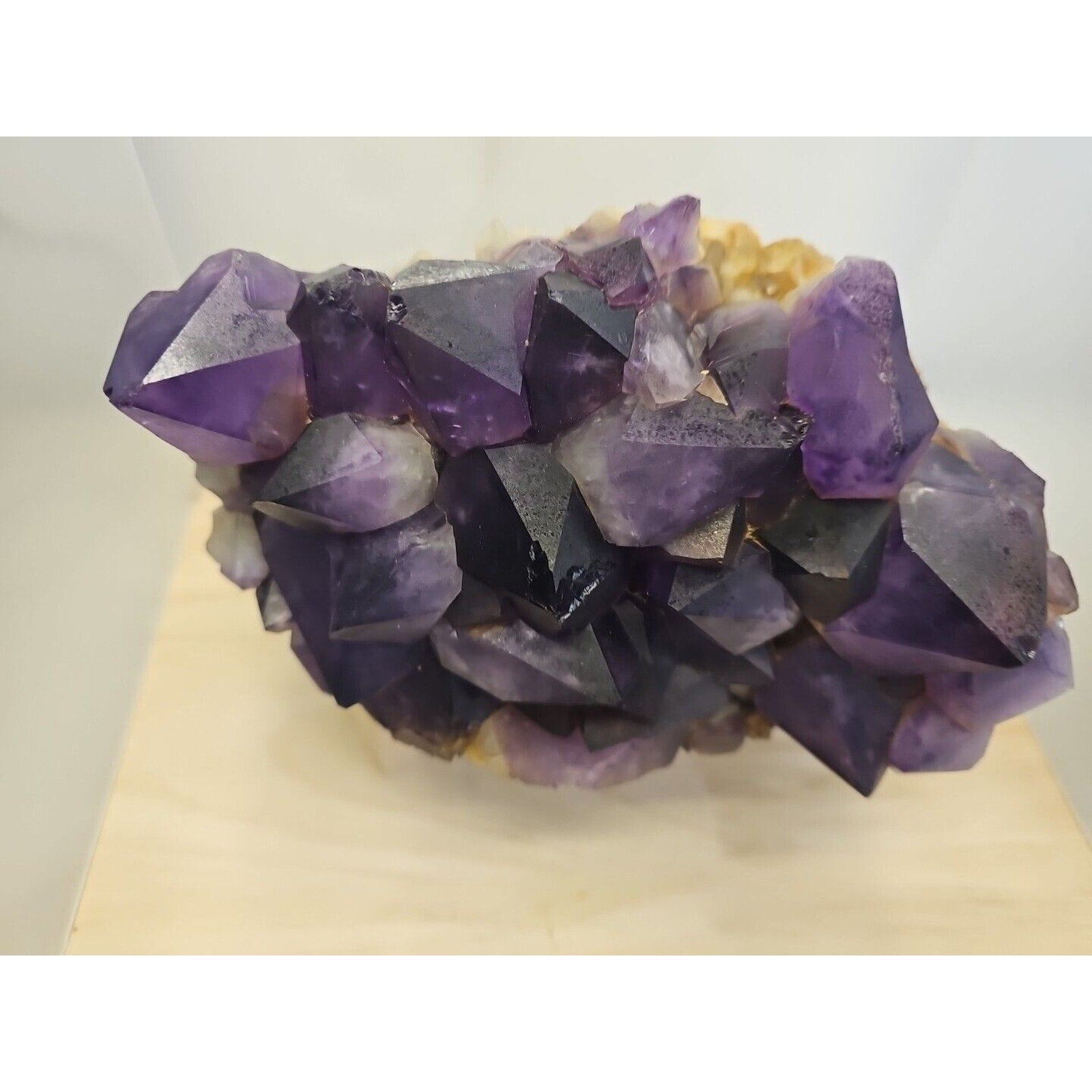 Large Crystal cluster natural amethyst geode quartz 8.2lb Point Crystal