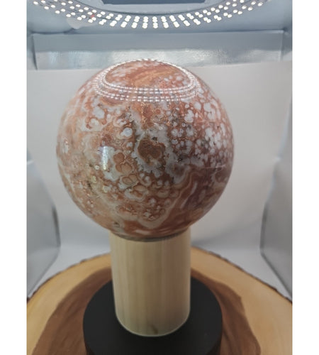 10.42LB Natural Chocolate Agate Sphere Ball Reiki Gem