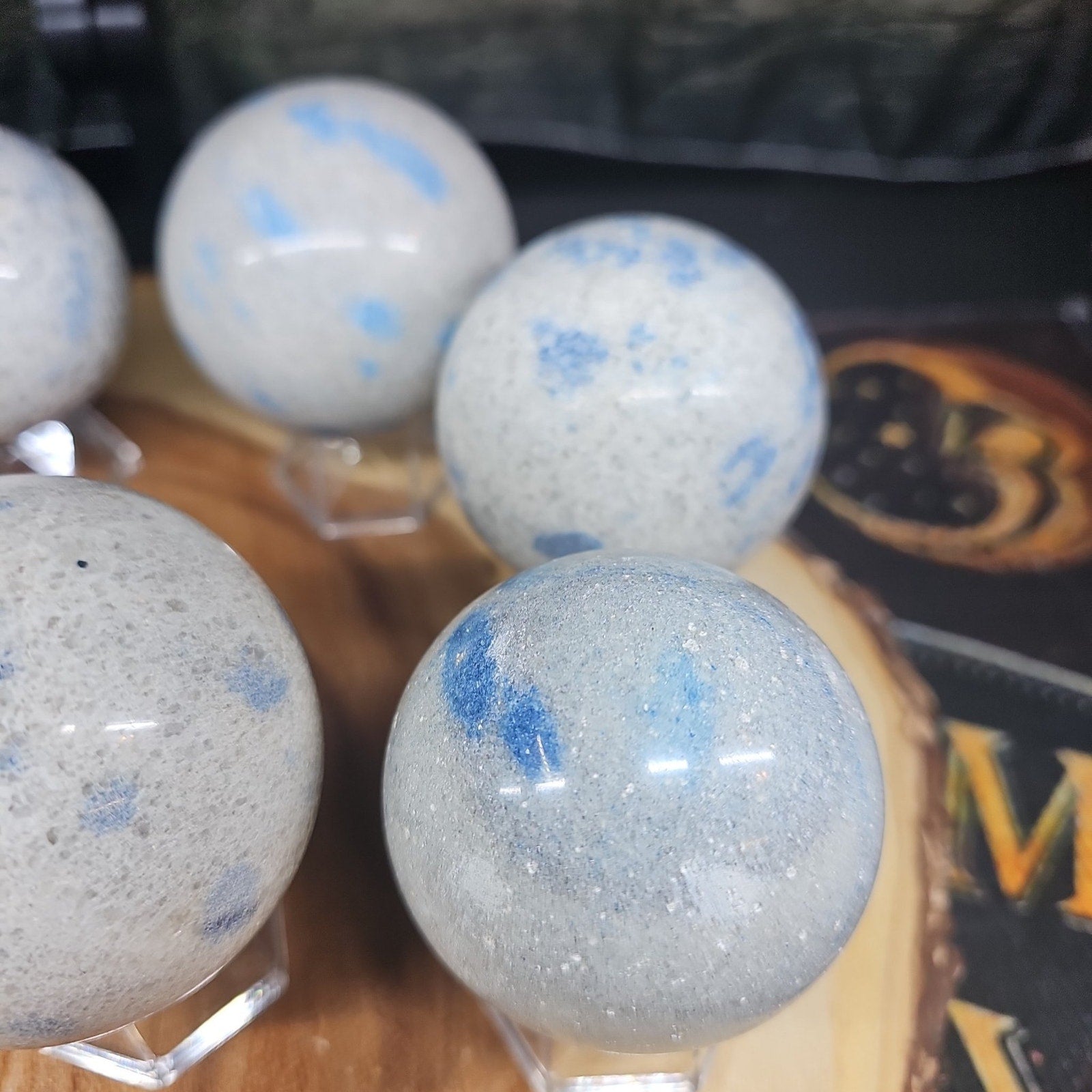 Lazurite Crystal Quartz sphere