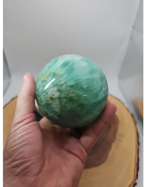Load image into Gallery viewer, 2.80 Natural Rainbow Fluorite Quartz Crystal Sphere Ball Polished Healing
