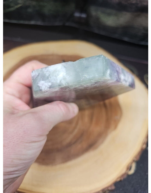 Load image into Gallery viewer, 1.15LB Natural fluorite snowflake feather fluorite crystal quartz healing
