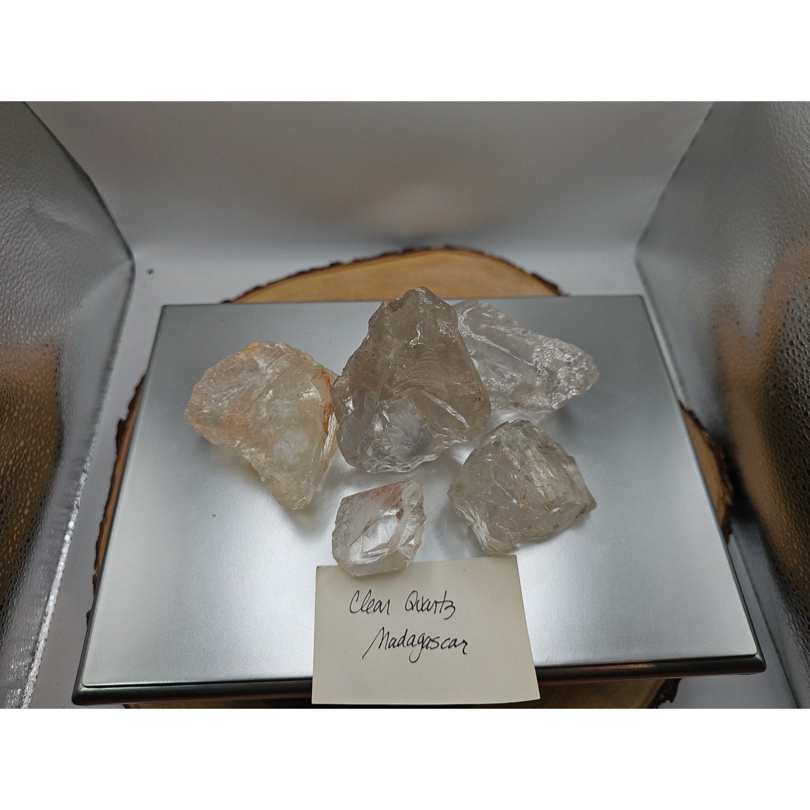 Quartz Crystal Clusters 1.48lbs 5pcs From Madagascar