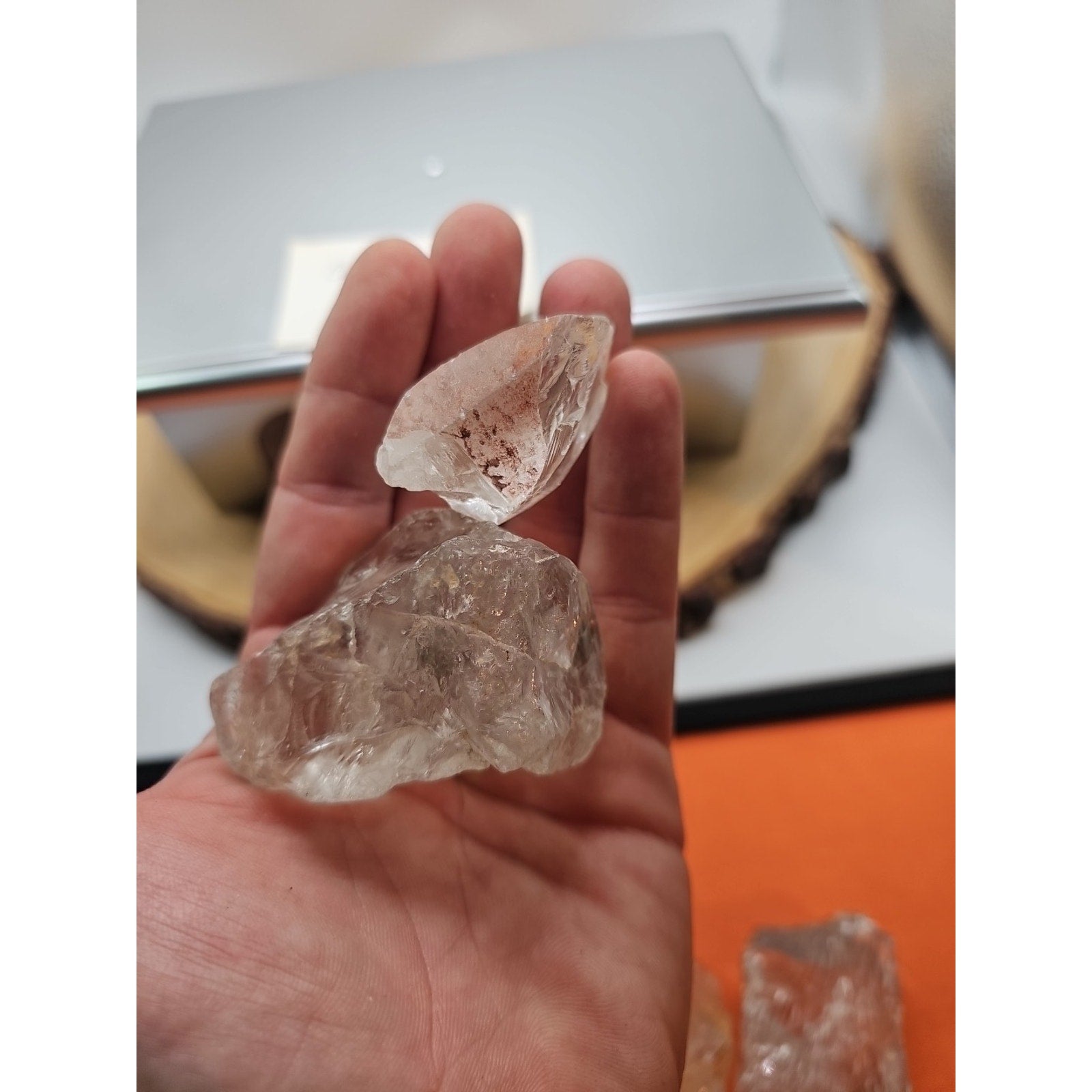 Quartz Crystal Clusters 1.48lbs 5pcs From Madagascar